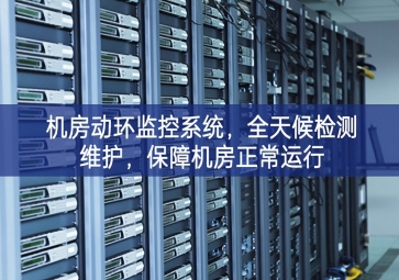 機(jī)房動(dòng)環(huán)監(jiān)控系統(tǒng)，全天候檢測(cè)維護(hù)，保障機(jī)房正常運(yùn)行